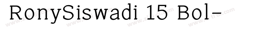  RonySiswadi 15 Bol字体转换